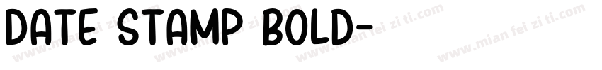 date stamp bold字体转换